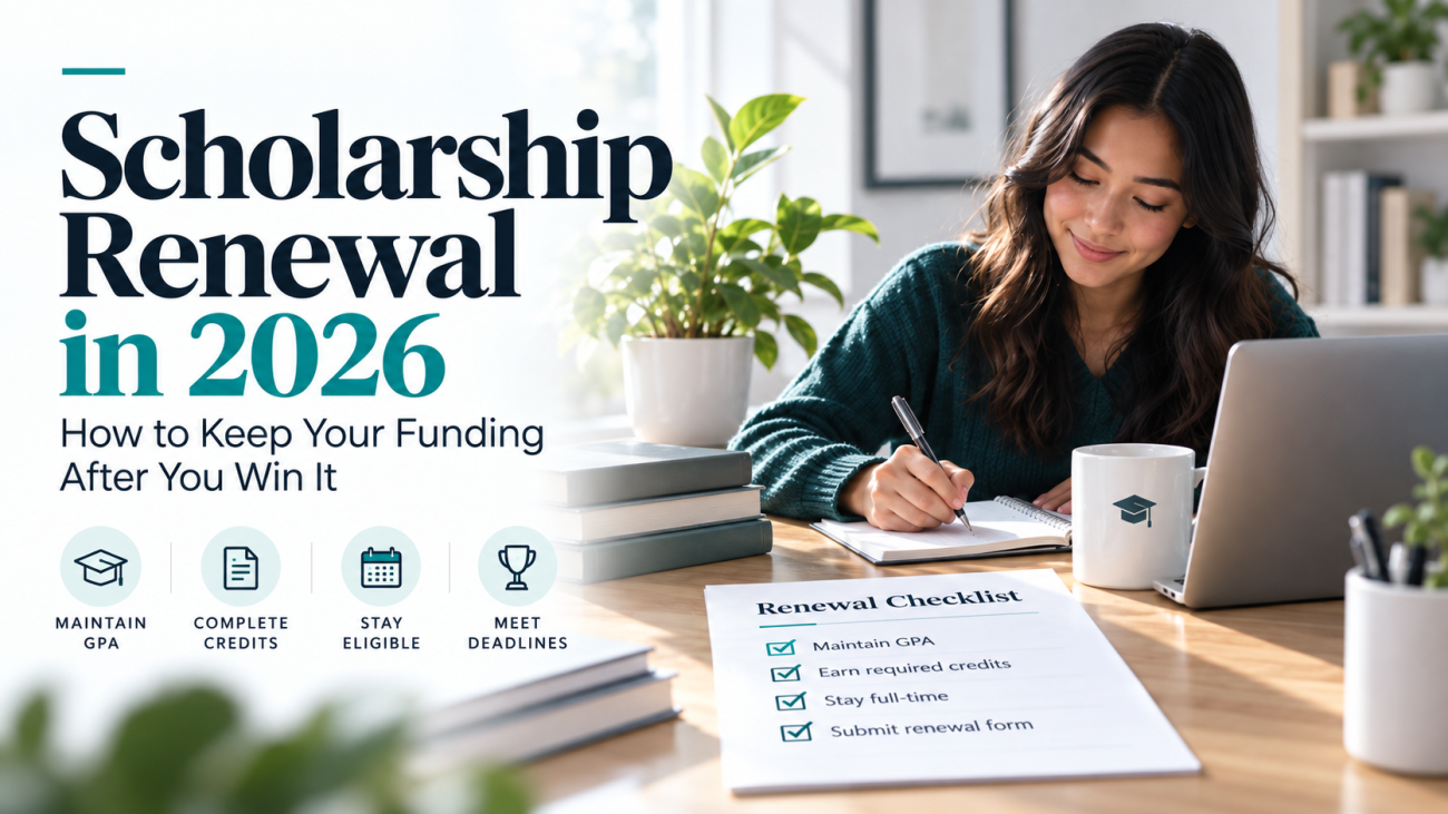 Scholarship Renewal in 2026 How to Keep Your Funding After You Win It