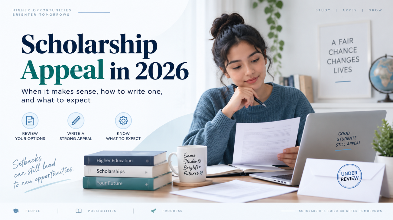 scholarship appeal 2026